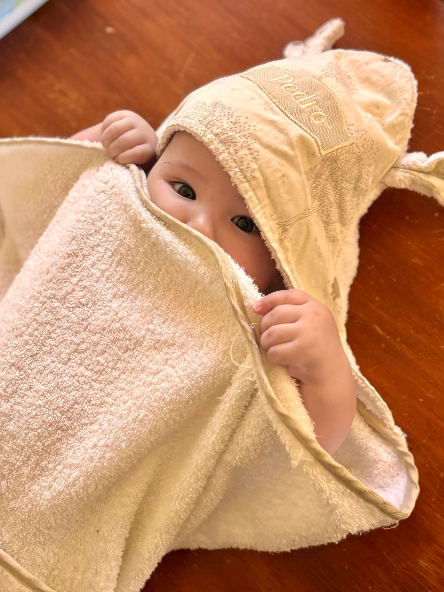 Toalla de bebé con capucha y orejitas