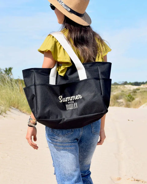 Bolso playero bordado