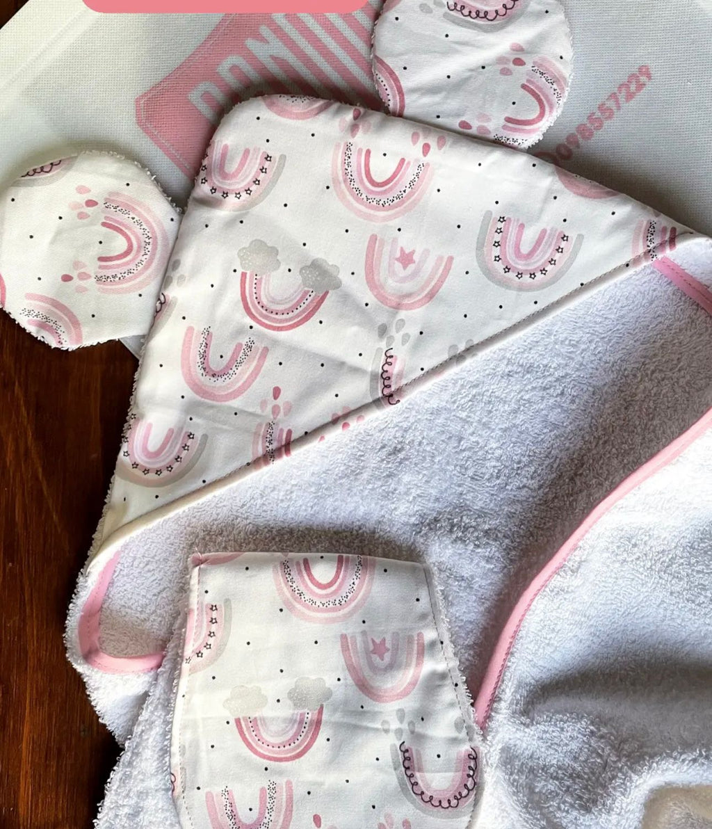 Toalla de bebé con capucha y orejitas