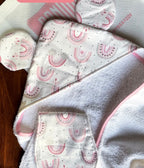 Toalla de bebé con capucha y orejitas