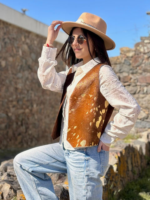 Chaleco de cuero VENUS