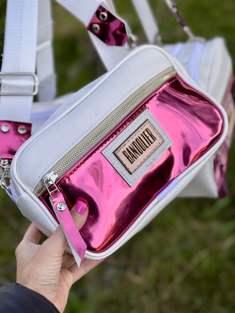 Bandolera combinada con doble compartimiento