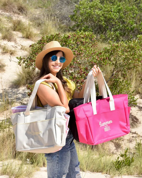 Bolso playero bordado