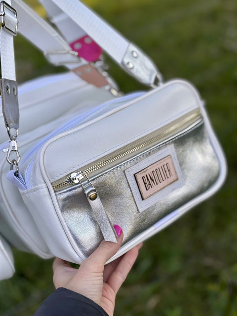 Bandolera combinada con doble compartimiento