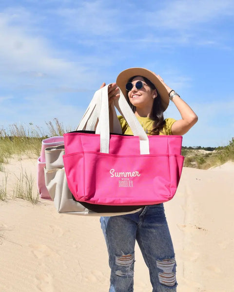 Bolso playero bordado