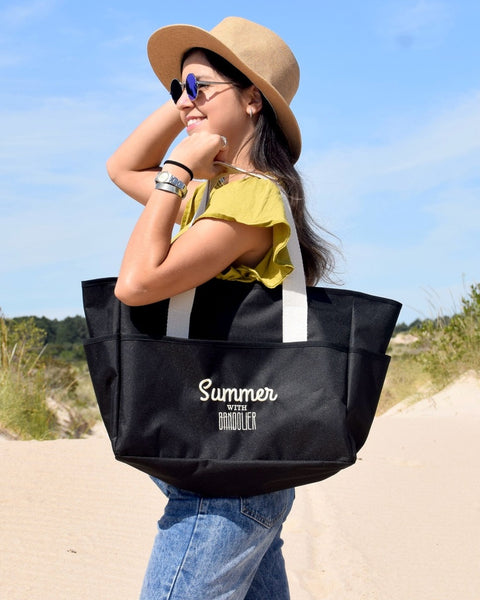 Bolso playero bordado