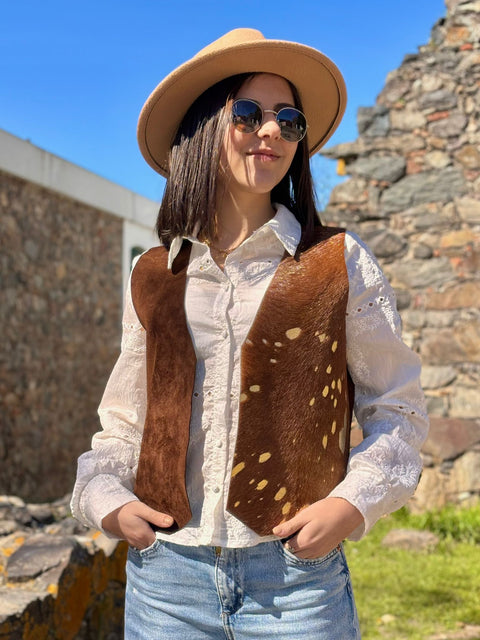 Chaleco de cuero VENUS