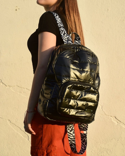 Mochila puffer grande