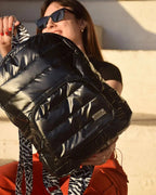 Large puffer backpack