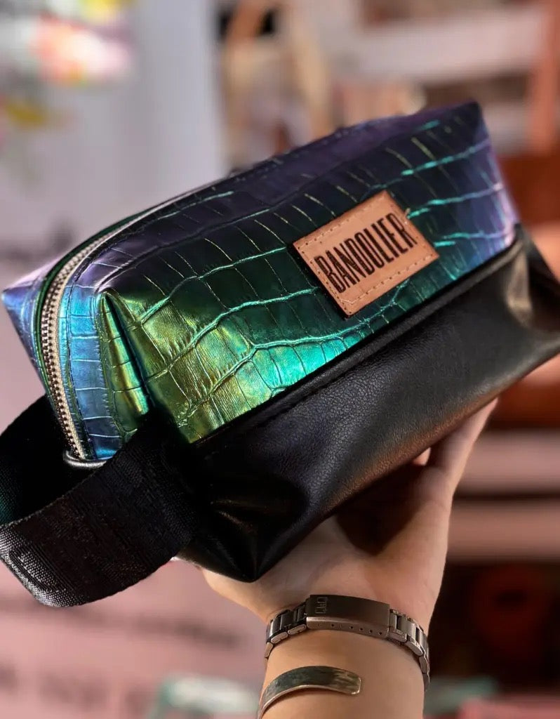 Neceser de cuerina y cuero