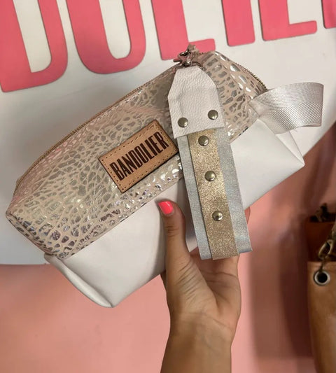 Neceser de cuerina y cuero