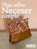 Clase online - Neceser de Tela Simple