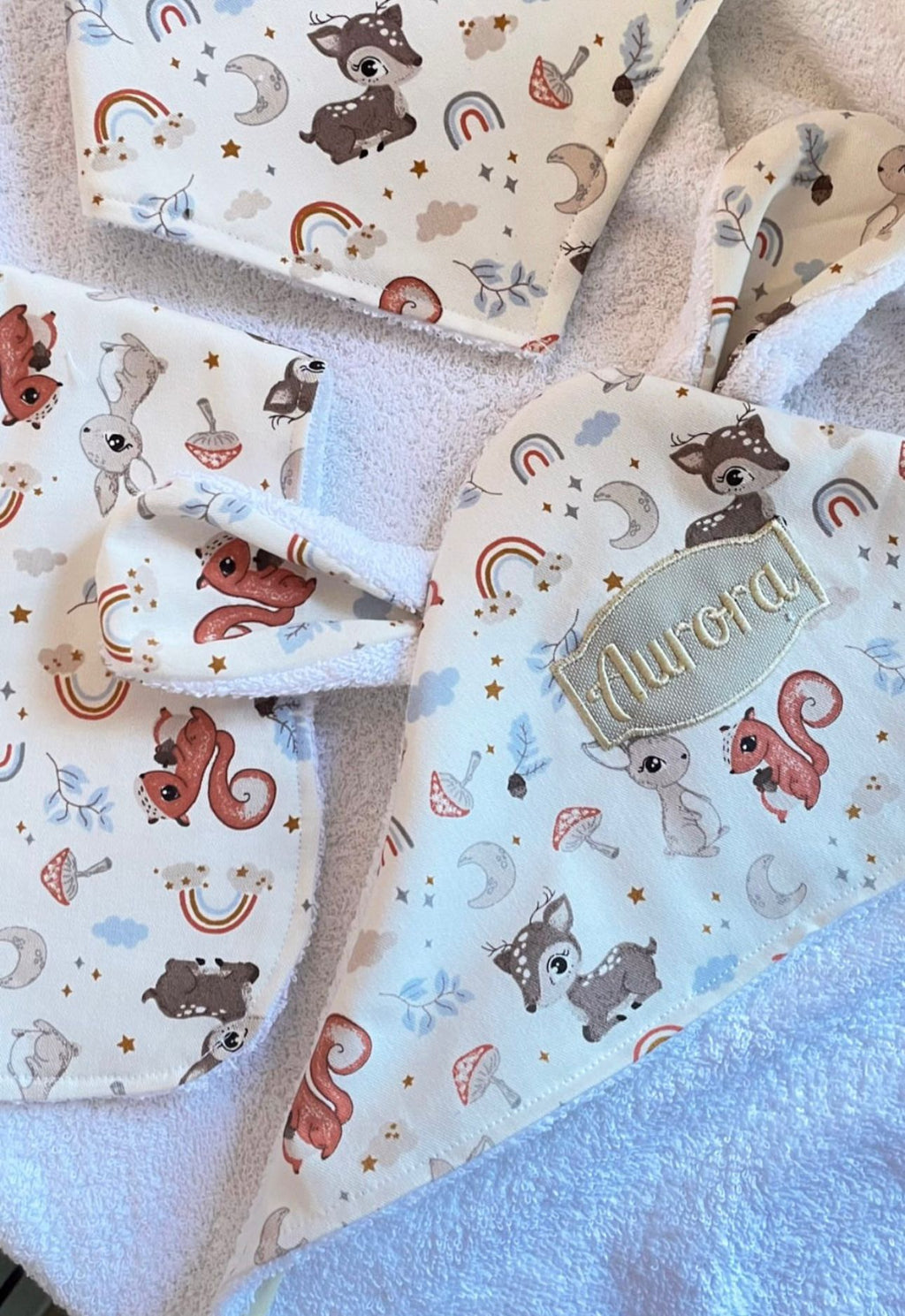 Toalla de bebé con capucha y orejitas