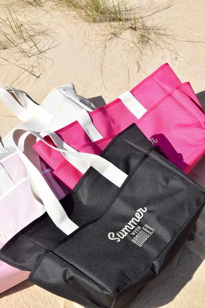 Bolso playero bordado